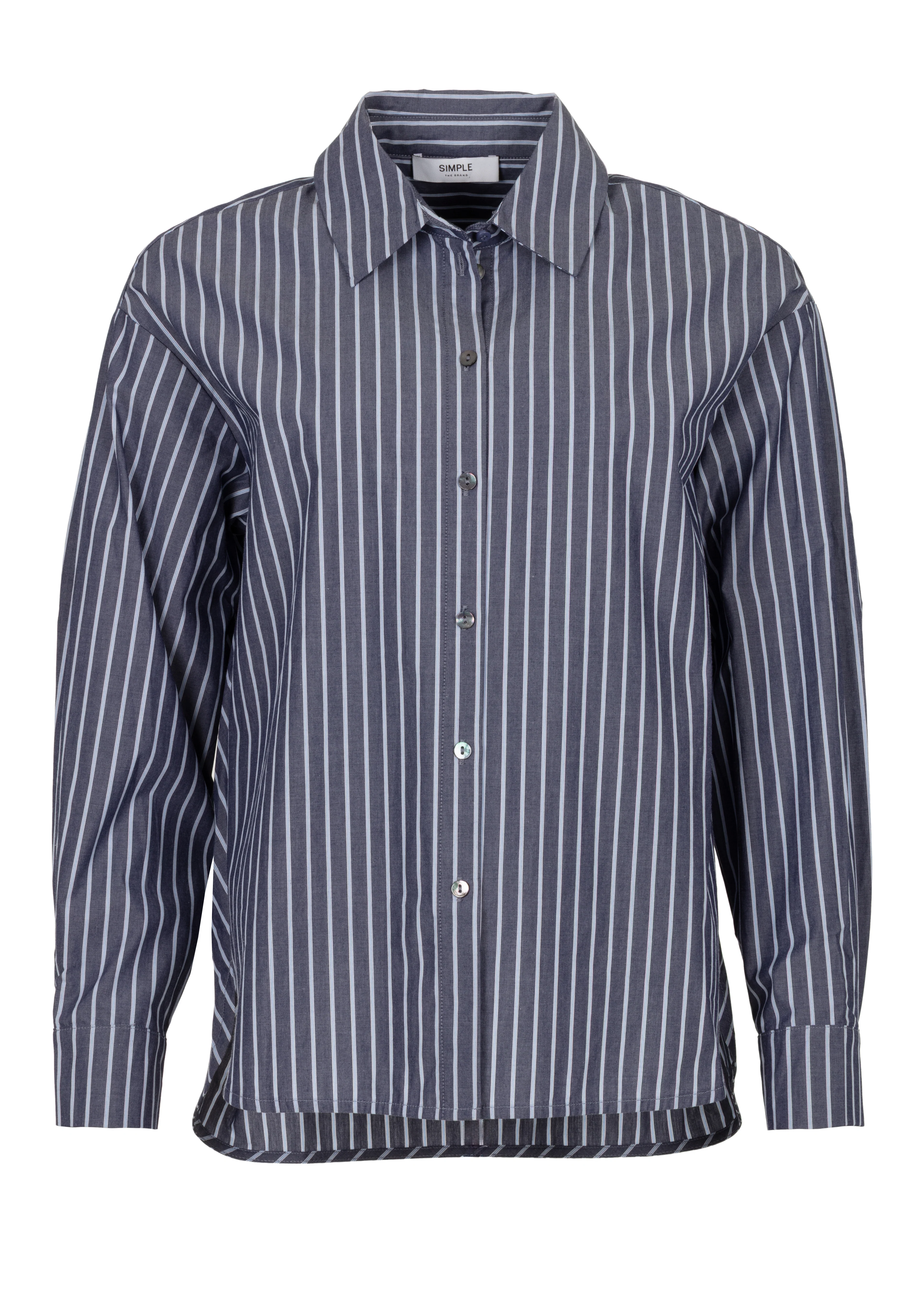 Bella Blouse Navy Stripe - Image 3