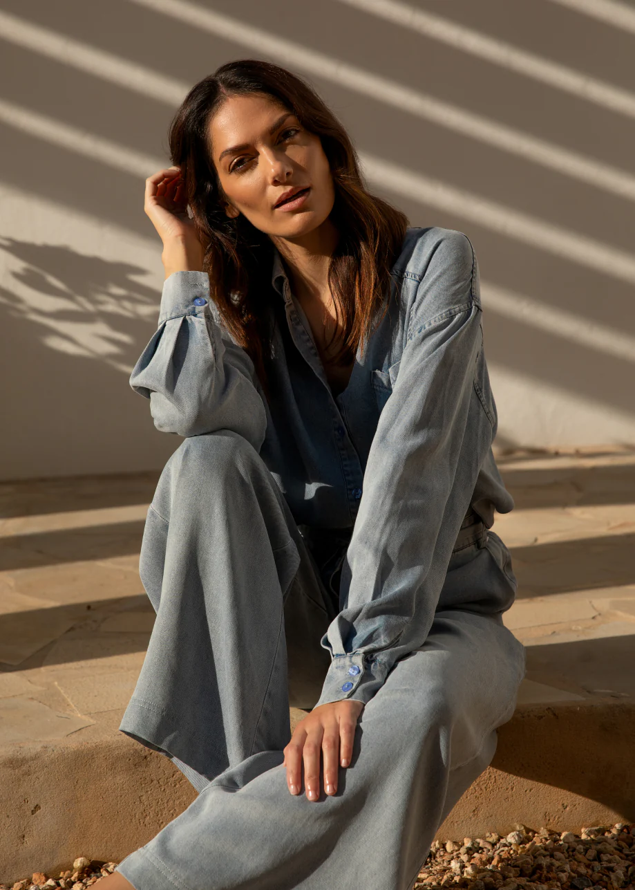 Darren Pants Sun Faded Blue - Image 5