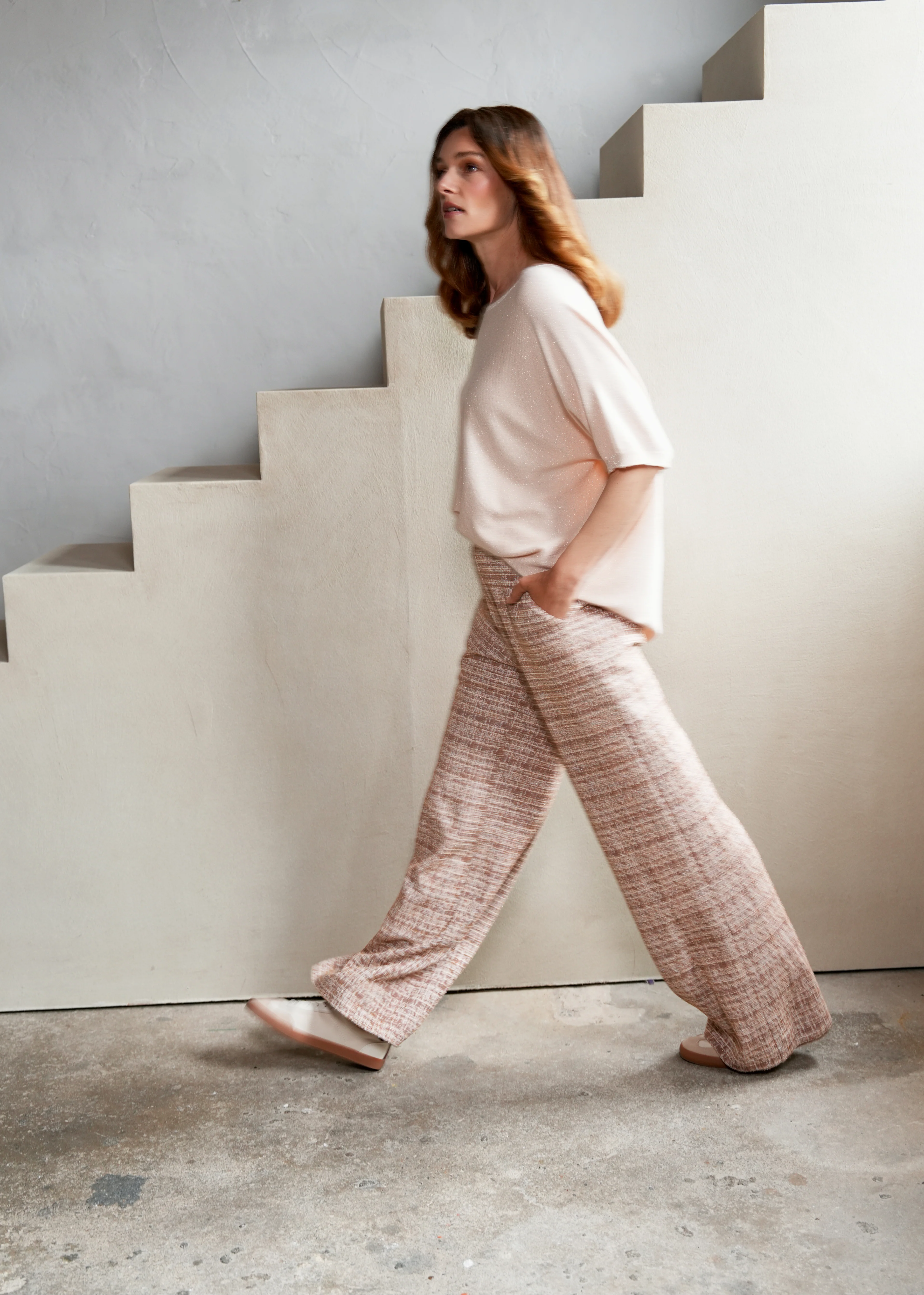 Josefina Trousers Blush Mel - Image 3
