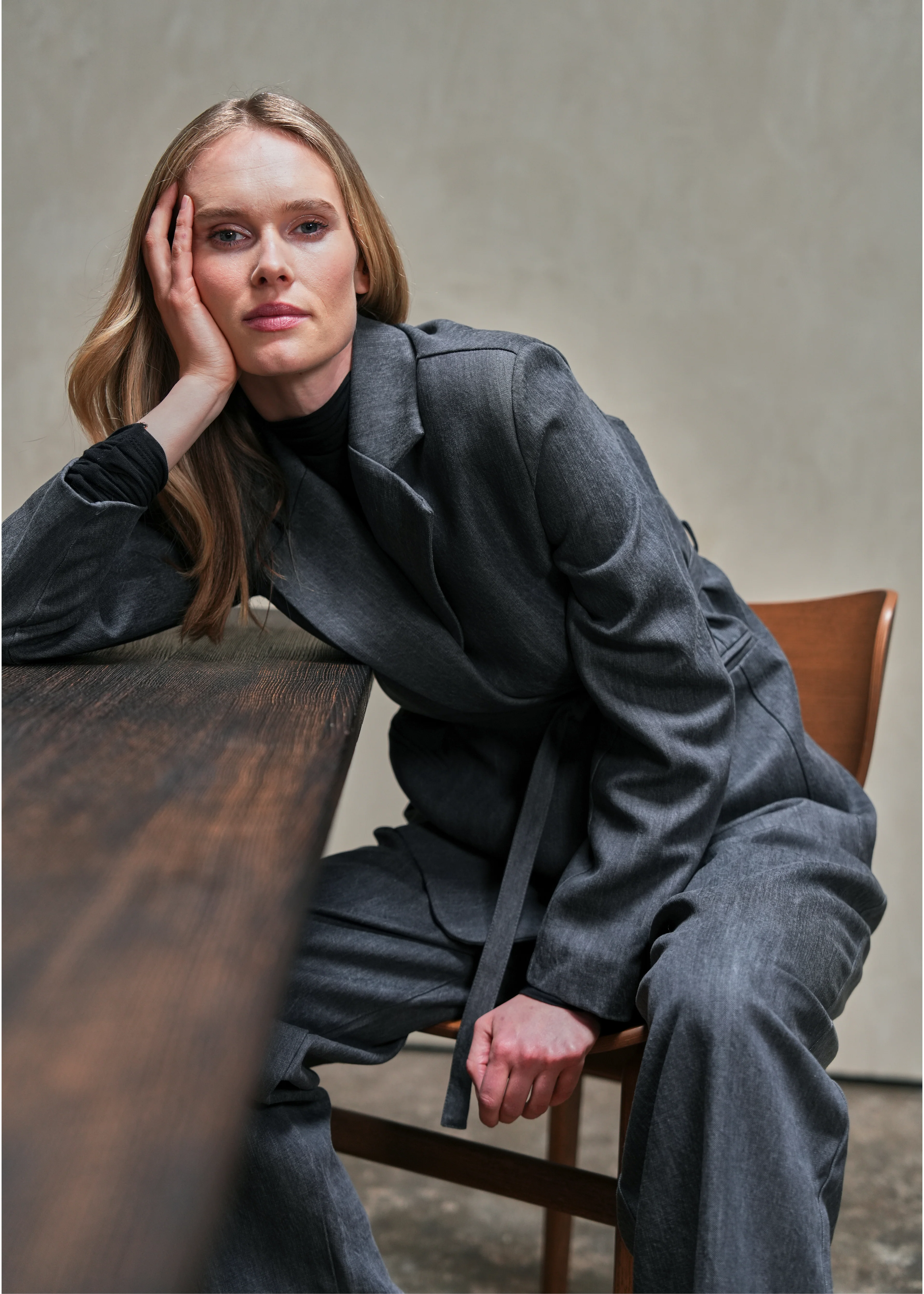 Zeyra Blazer Washed Black - Image 5